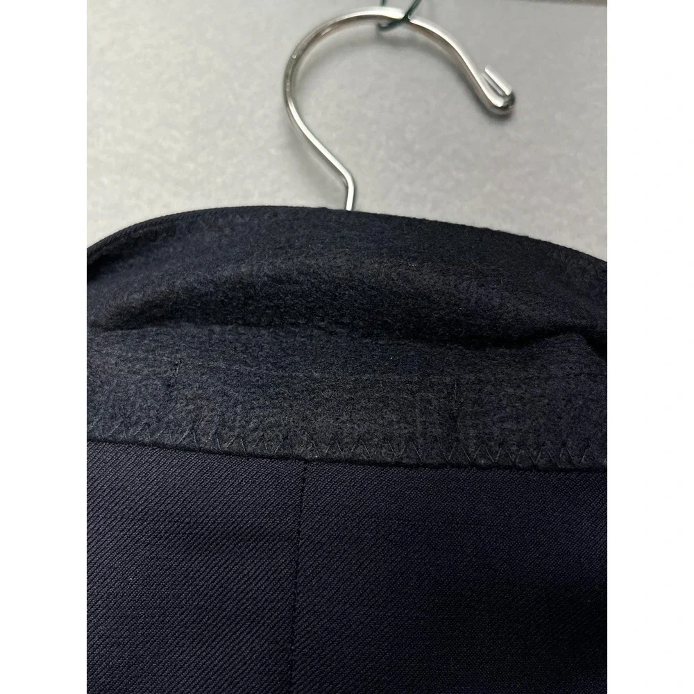 Lauren Ralph Lauren Mens Navy Blue 100% Wool Blazer Gold Crest Buttons 44R (42R)